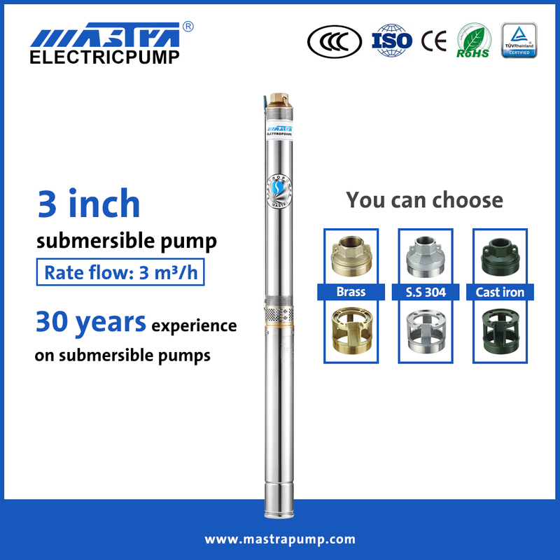 Mastra 3-дюймовый погружной насос мощностью 5 л.с. R75-T3 погружной солнечный водяной насос постоянного тока