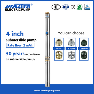 Mastra 4-дюймовые лучшие погружные скважинные насосы R95-A 1 л.с. погружной дренажный насос