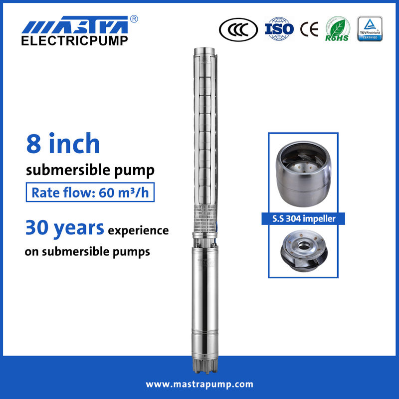 Mastra 8-дюймовый погружной насос для глубоких скважин из нержавеющей стали 8SP tsurumi погружной водяной насос