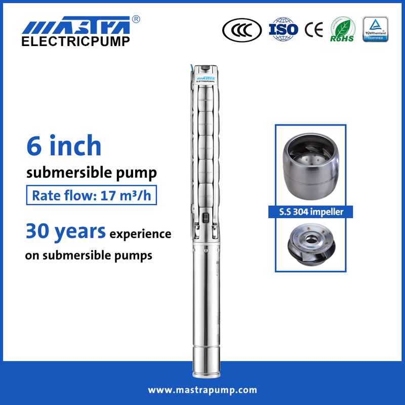 Mastra 6-дюймовый погружной насос Grundfos из нержавеющей стали 3/4 л.с. 6SP17 промышленный погружной насос