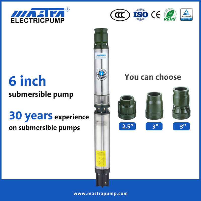 Mastra 6 дюймов переменного тока Производители солнечных водяных насосов Погружной ирригационный насос R150-ES