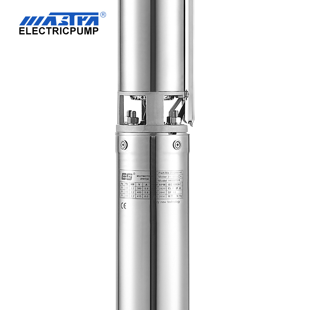 Погружной насос Mastra 4 дюйма - серия R95-ST Погружной водяной насос с номинальным расходом 4 м³/ч, 220 В