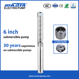 Mastra 6-дюймовый погружной насос из нержавеющей стали для глубоких скважин Электрический погружной насос из нержавеющей стали 6SP